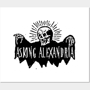 asking alex skeleton skull Posters and Art